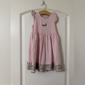 Magnolia Baby Pink Pima Cotton Dress Size 5 Girl Spring Dress